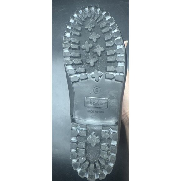 Chooka Women’s Duck Chelsea Black Slip On Rain Boot Waterproof Rubber Sz 9 - Picture 6 of 6